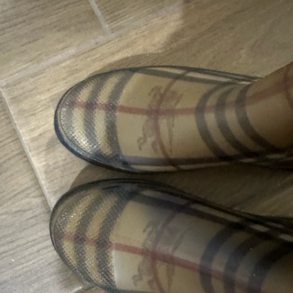 Burberry Black Rain Boots - Picture 3 of 7